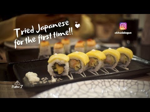 I Tried Japanese Food for the First Time!! | Nobu 7, Banani | Khudalagse #foodvlog