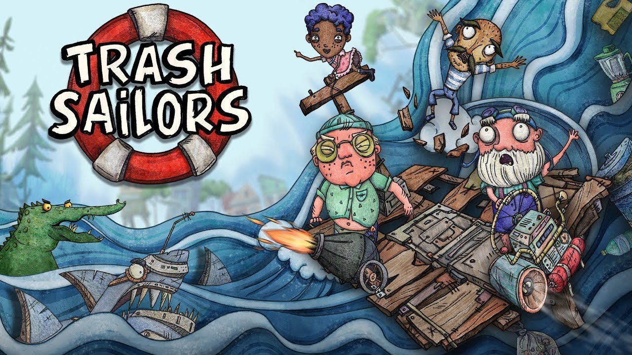 Trash Sailors 01 Плот, мусор, крокодилы и пираты