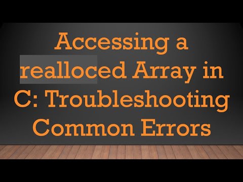 Accessing a realloced