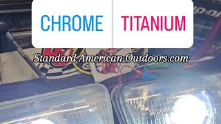 2nd-Gen 4Runner LED Projector Headlights — Chrome vs Titanium
