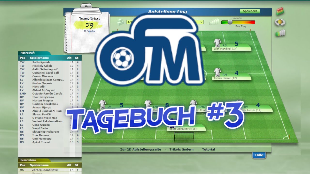 OnlineFussballManager ( OFM ) Tagebuch #3 - Der Komplette Umbruch