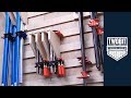 French Cleat Tool Storage and Clamp Racks for a Small Shop | Woodworking - How To Build