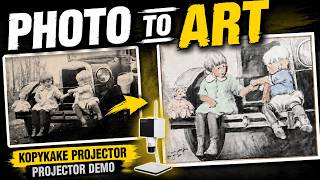 How to Transfer a Reference Photo to Watercolor Paper Using a Projector