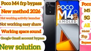 Poco M4 FRP Bypass xiaomi Hyper OS version Android 15 Android 14 Android 13 #2026 (✅) poco M4 5G