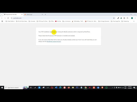 How to Fix PHP installation appears to be missing the MySQL extension || Install & enabl mysqli PHP
