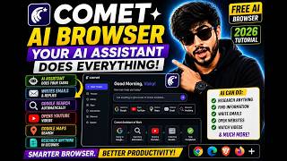 Comet Browser AI Assistant Tutorial 2026 | Perplexity AI Browser Complete Guide (FREE AI Agent)