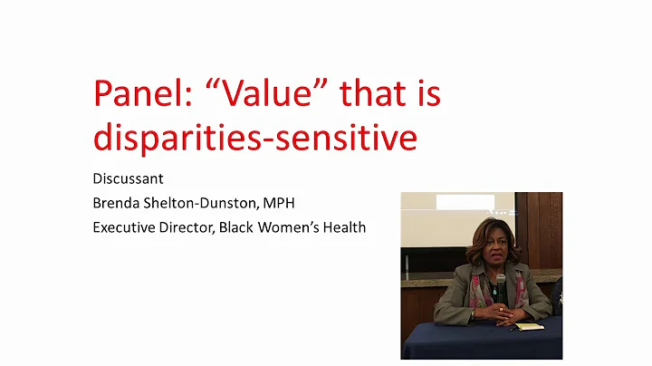Discussant II: Brenda Shelton-Dunston- "Value" tha...