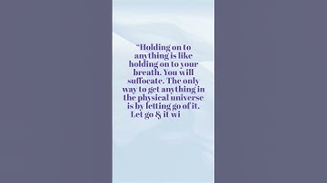 Surrender and let the universe lead the way