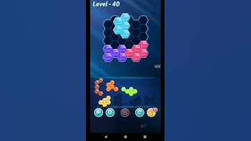 BLOCK HEXA PUZZLE LEVEL 40 ANSWERS ADVANCED LEVEL PACK