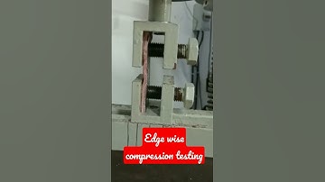 Edge wise compression testing ASTM C364 #composite #research #testing #project #college