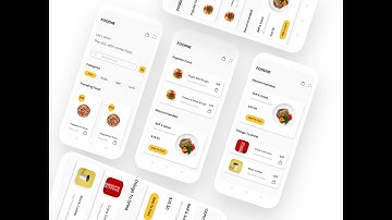 Home Screen Layout for food ecommerce app