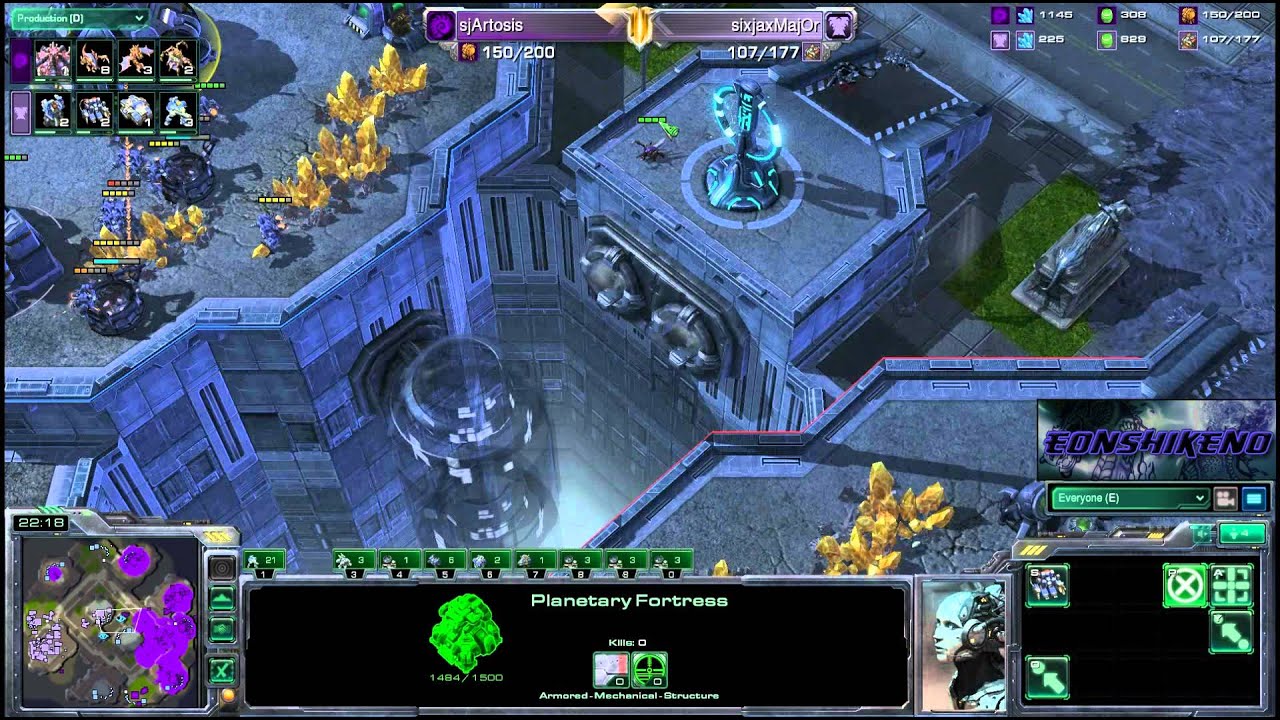 sjArtosis vs sixjaxMajor ZvT Starcraft 2 EonShiKeno