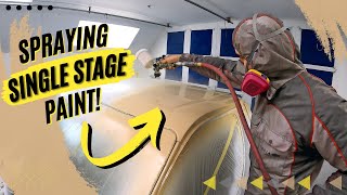 Spraying Single Stage Paint! | Utility Truck Project