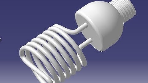 Design of bulb I CFL Bulb I Light I Spiral Lamp in CATIA