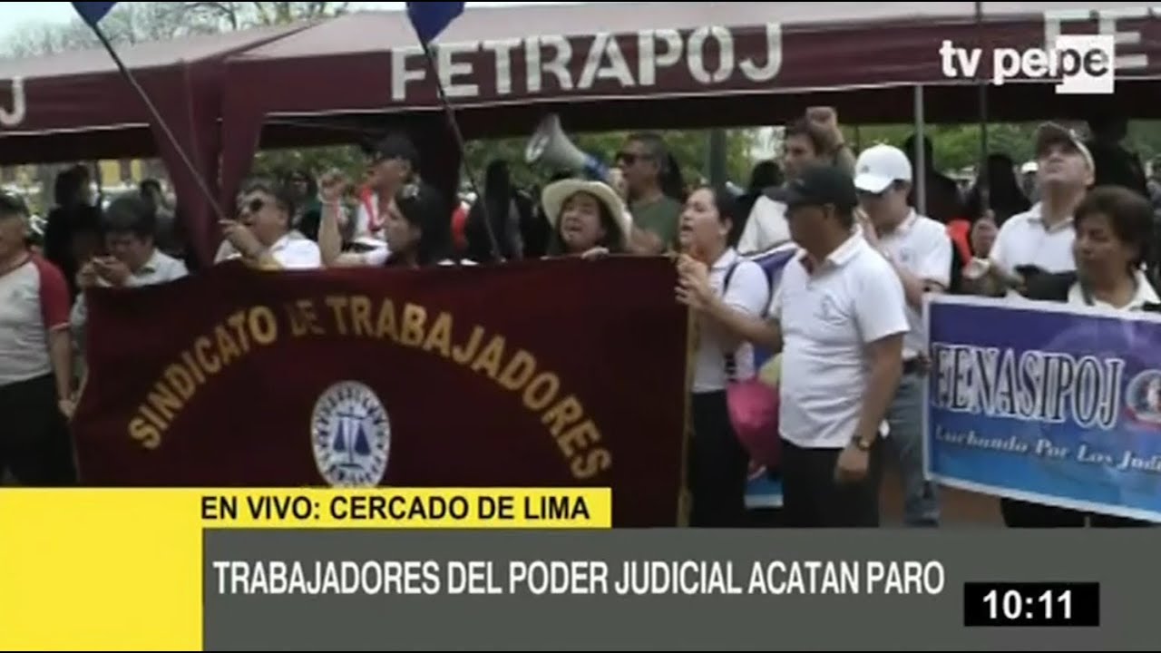 Poder Judicial: trabajadores acatan paro de 24 horas