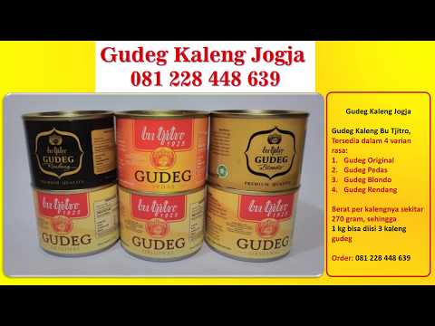 WA 081 228 448 639 Jual Gudeg Kaleng Jogja, Oleh oleh Gudeg Kaleng Jogja Bu Tjitro di Jakarta
