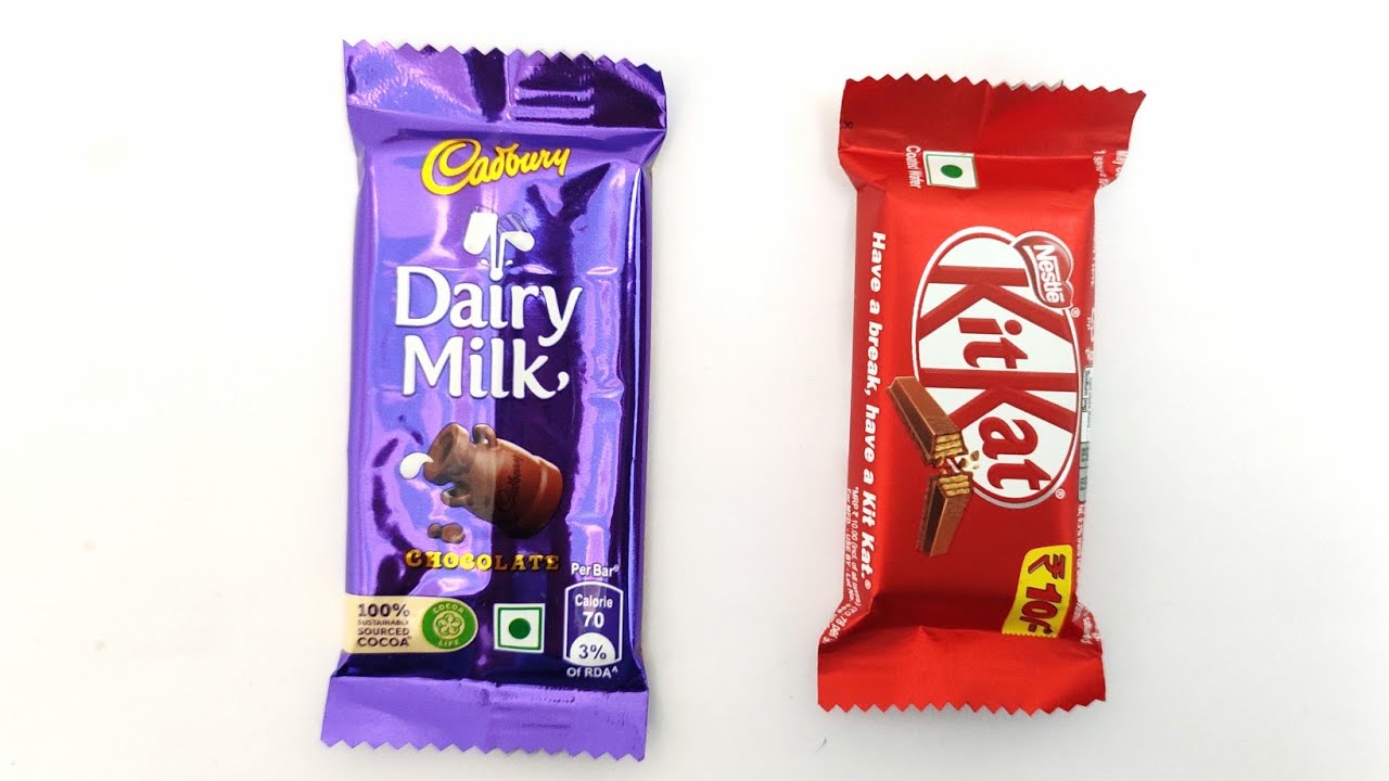 Nestle Kitkat vs Cadbury Dairy Milk Chocolate YouTube