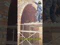 Mastering the Art of Brick Arch Construction | Skilled Workers Building Strong Brick Vaults