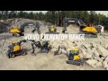 The volvo construction equipment excavator range