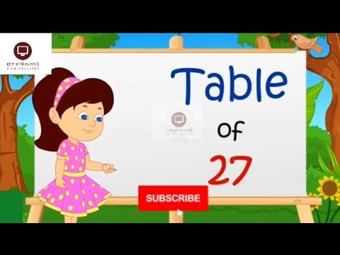 Table of 27 | Multiplication Table | Maths Table | Table #table # ...