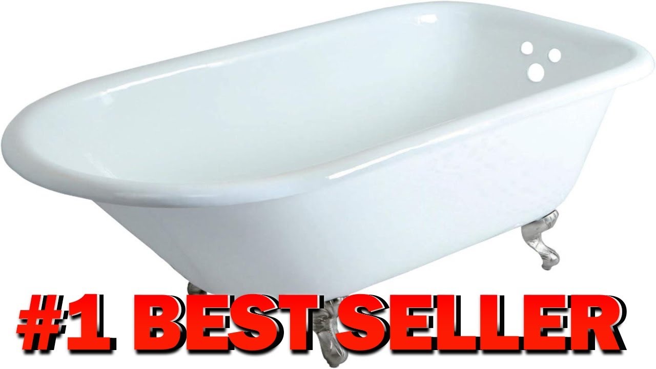 KINGSTON BRASS VCT3D603019NT8 60 Inch Cast Iron Roll Top Claw Foot Tub - B00LHUR93S