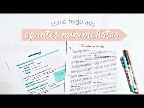 cómo hago mis apuntes minimalistas - aesthetic + tips ?