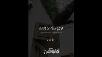 ﴿قَالَ كَذَلِكَ قَالَ رَبُّكَ هُوَ عَلَيَّ هَيِّنٌ ..﴾ | القارئ: عبدالملك الحسين