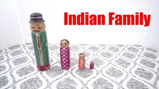 My Nesting Doll Collection #0113 – Indian Family (4 Dolls Total)