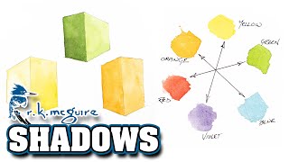 How to Paint Shadows using Complementary Colors | Watercolor | R K McGuire