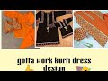 Latest gotta work frock design 2026/gotta work design/eid dress design#diyribbonembroidery