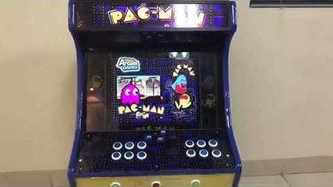 17” Pac-Man Bartop Arcade with Hyperspin