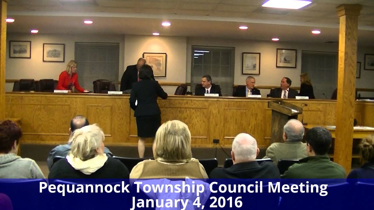 Pequannock Township Council 142016 Meeting YouTube