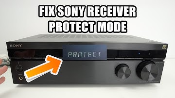 Sony AV Receiver : How to Fix Protect Error Problem