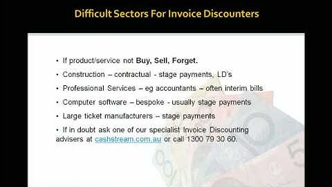 Introduction to Invoice Discounting (Confidential Factoring) - Part 2 (of 2)