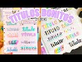 27 TITULOS BONITOS Y FACILES PARA TUS APUNTES!! ❤️SIN LETTERING | Regreso a clases