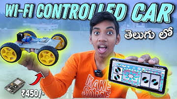 How To Make a WIFI Control Car | With ESP8266 | Telugu Expriments | Science Project