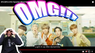 BTS (방탄소년단) 'Dynamite' Official MV | REACTION!!!