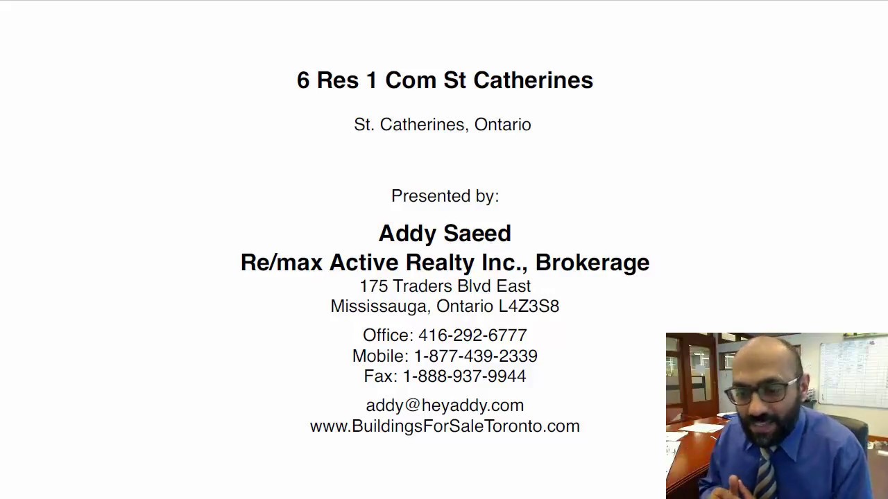 6 Res 1 Com St Catherines Real Estate For Sale YouTube