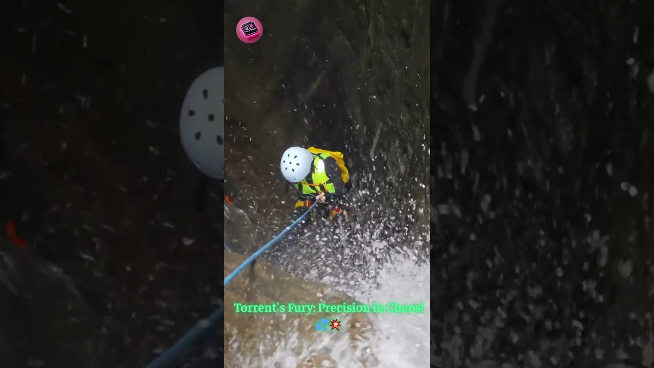 Abyss Descent: Raging Waterfall, Single Rope Thrill! 