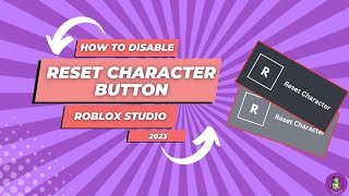 How to Disable the Reset Character Button | Roblox Studio Tutorial 2023