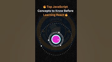 TOP JAVASCRIPT CONCEPTS TO KNOW BEFORE LEARNING REACT #javascript #concepts #react #oop #variables