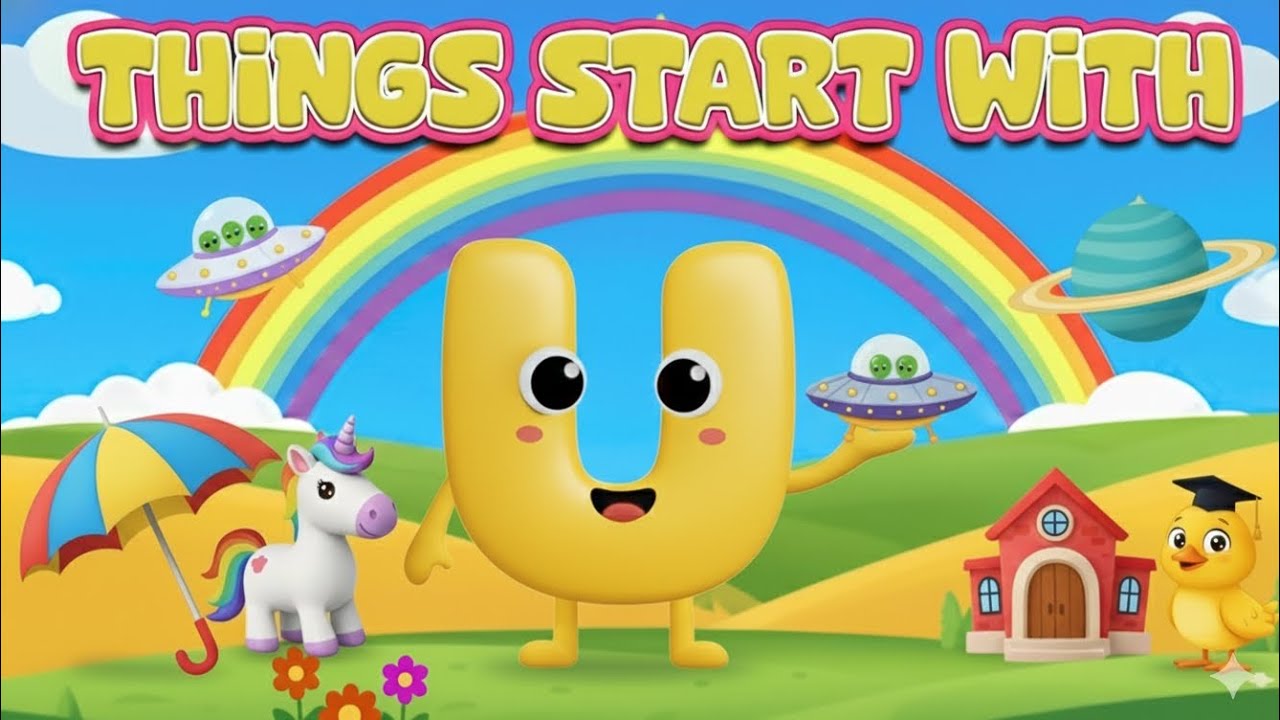 THINGS THAT START WITH U | Learn Letter U Words for Kids | Alphabet ...