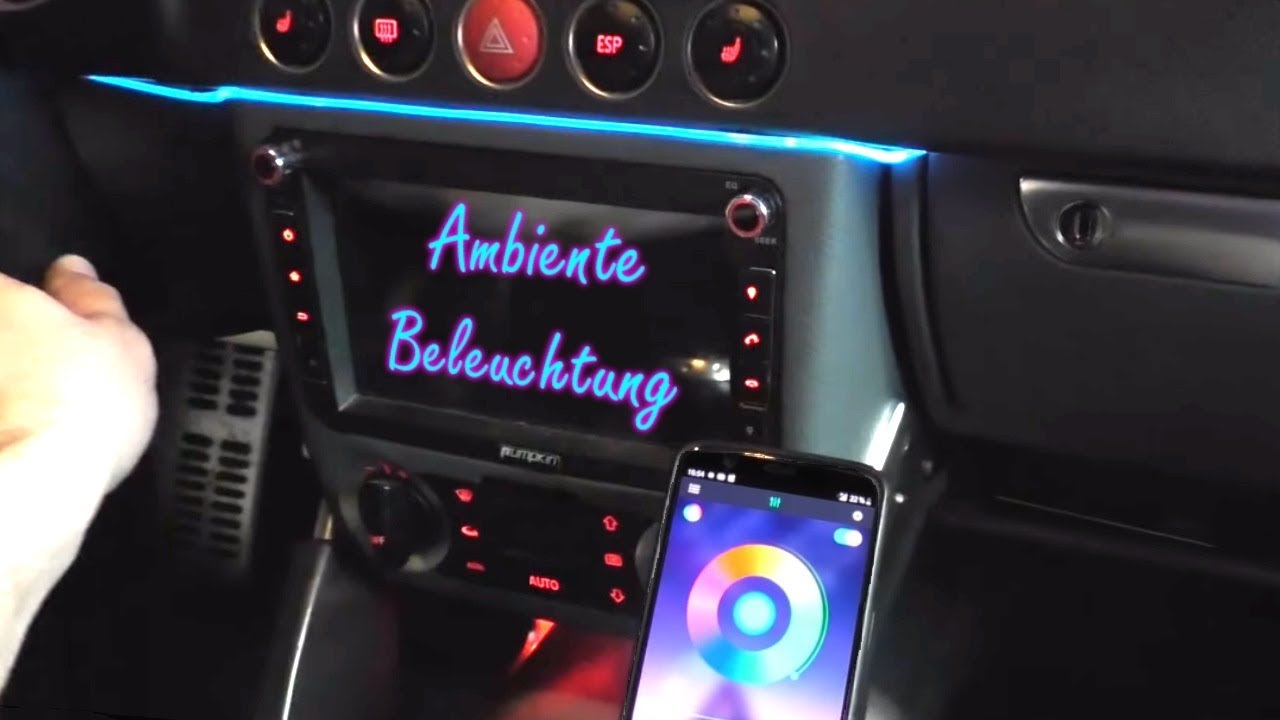 LETRONIX RGB LED Ambientebeleuchtung 5er Set 6 Meter mit Bluetooth App  Steuerung