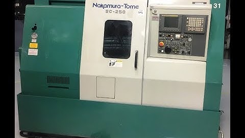 Nakamura Tome SC-250 CNC Turning Center m/c #396077
