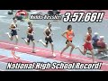 UNBELIEVABLE!! Hobbs Kessler Breaks the National High School 1 Mile Record! - 3:57.66!!!