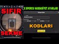 E SPORCU HASSASİYET AYARLARI | PUBG MOBİLE HASSASİYET AYARLARI