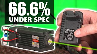 LASER underpowered by its power supply? | First TTL/PWM Arduino attempt