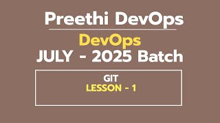 Famous DAY 1 DEVOPS BATCH JULY 2025  |  GIT - 1 Profile