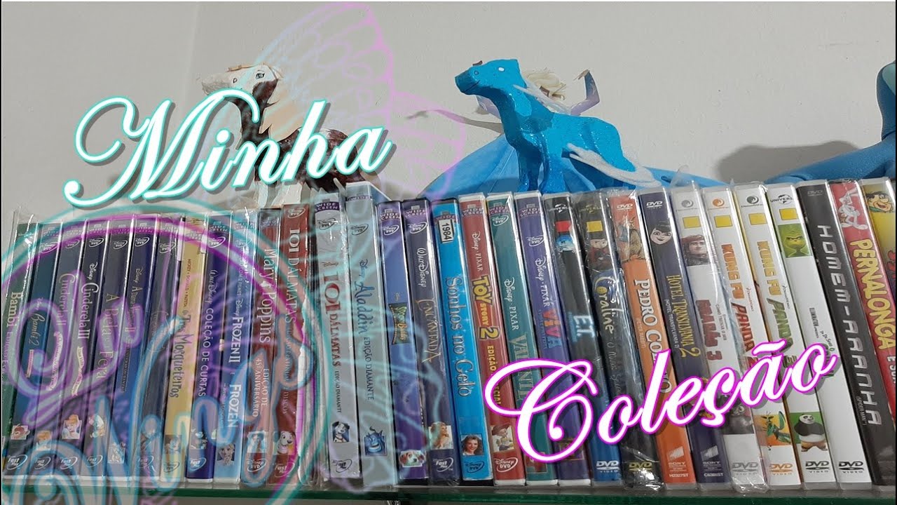 Minha coleção de DVDs da Disney