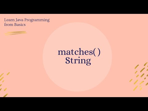 String matches( )